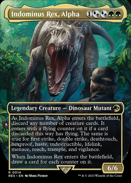 Indominus Rex, Alpha, Magic card REX 14 — Jurassic World Collection set