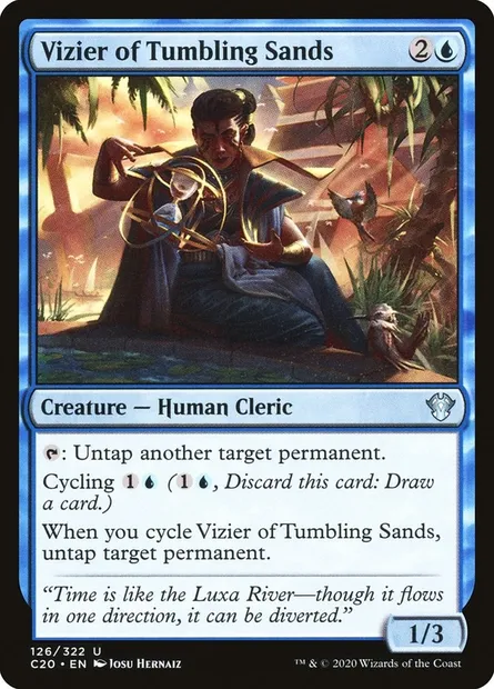 Vizier of Tumbling Sands, Magic card C20 126 — Commander 2020 set