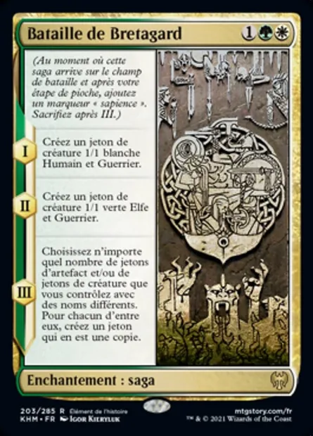 Bataille de Bretagard, carte Magic KHM 203 — extension Kaldheim