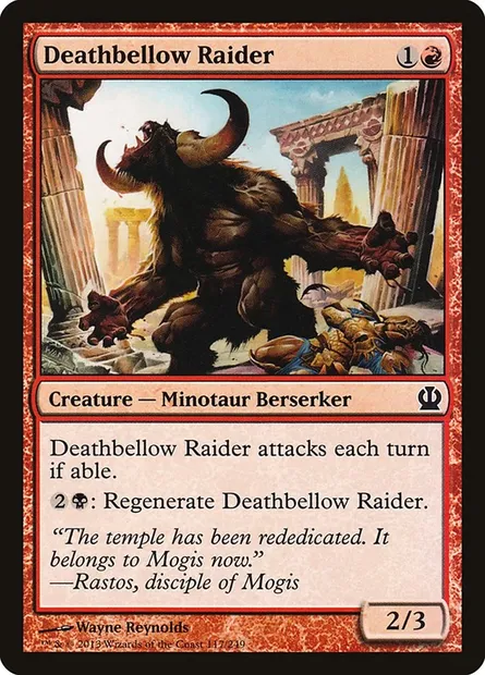 Deathbellow Raider, Magic card THS 117 — Theros set