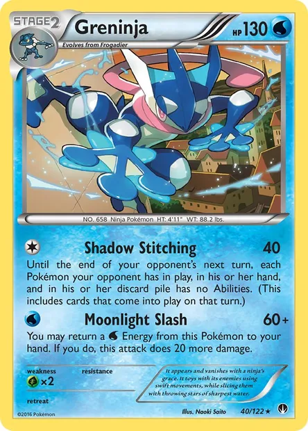 Greninja, Pokémon card BKP 40 — BREAKpoint set