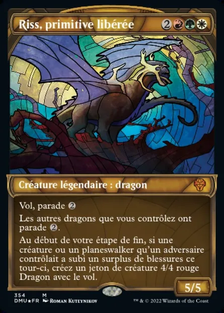 Riss, primitive libérée, carte Magic DMU 354 — extension Dominaria Uni
