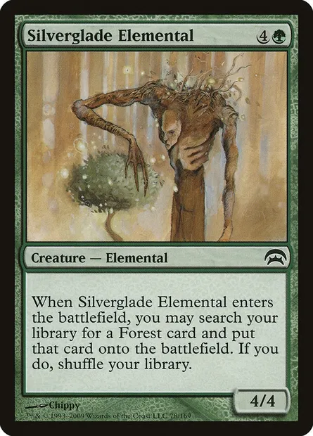 Silverglade Elemental, Magic card HOP 78 — Planechase set