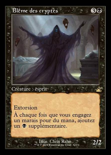 Blême des cryptes, carte Magic RVR 322 — extension Ravnica Remastered
