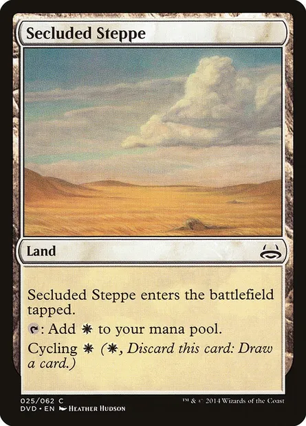 Secluded Steppe, Magic card DVD 25 — Duel Decks Anthology: Divine vs. Demonic set