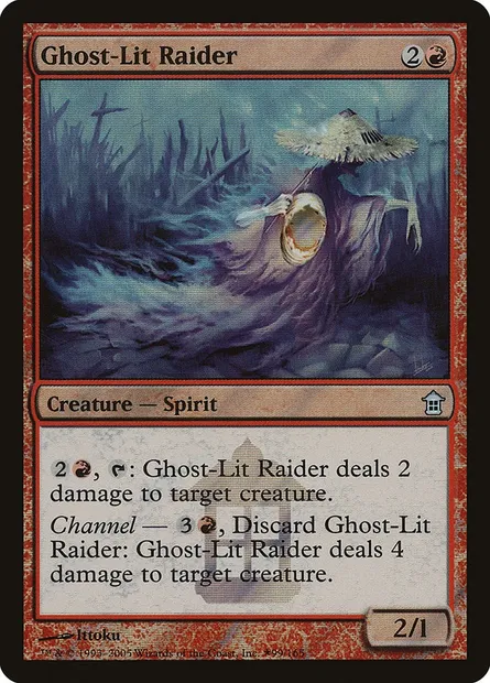 Ghost-Lit Raider, Magic card PSOK 99★ — Saviors of Kamigawa Promos set