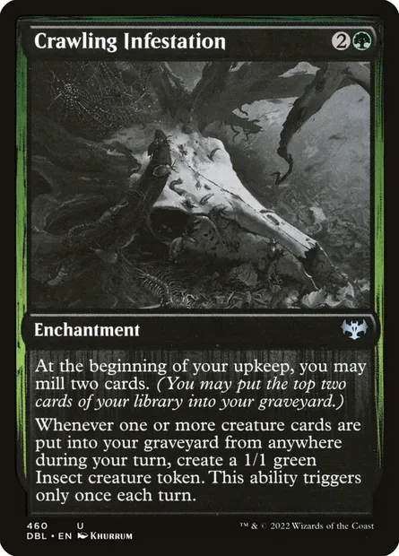 Crawling Infestation, Magic card DBL 460 — Innistrad: Double Feature set