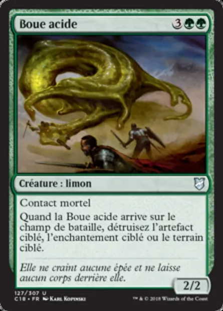 Boue acide, carte Magic C18 127 — extension Commander 2018