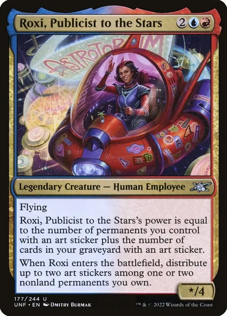 Roxi, Publicist to the Stars, carte Magic UNF 177 — extension Unfinity