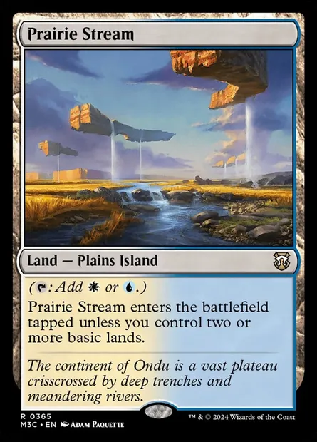 Prairie Stream, Magic card M3C 365 — Modern Horizons 3 Commander set