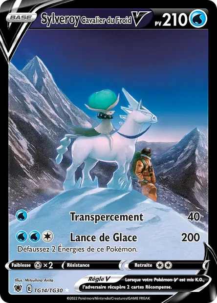 Sylveroy Cavalier du Froid V, carte Pokémon ASR TG14 — extension Astres Radieux