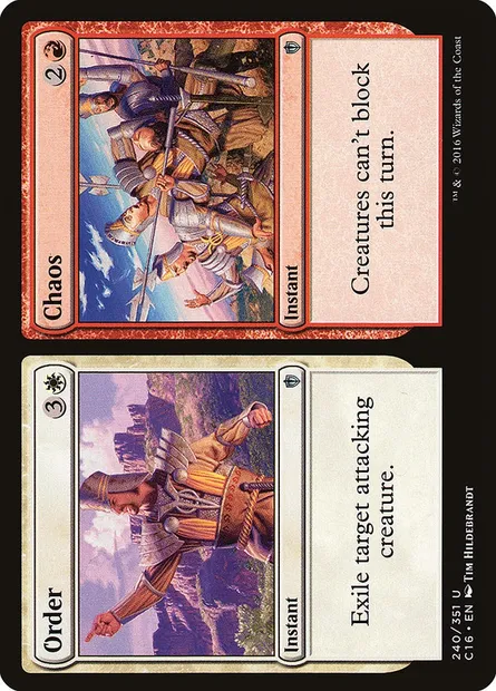 Order // Chaos, Magic card C16 240 — Commander 2016 set