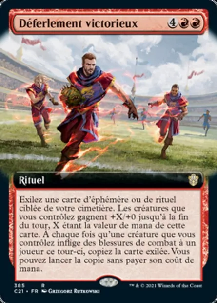 Déferlement victorieux, carte Magic C21 385 — extension Commander 2021