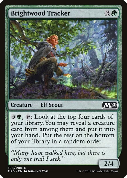 Brightwood Tracker, Magic card M20 166 — Core Set 2020 set