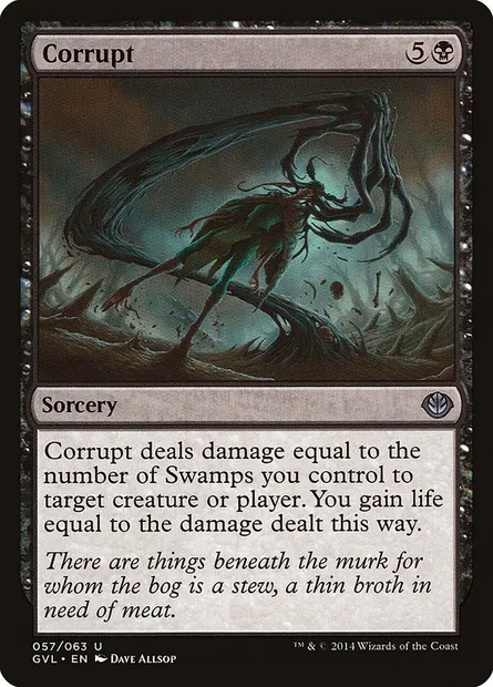 Corrupt, Magic card GVL 57 — Duel Decks Anthology: Garruk vs. Liliana set