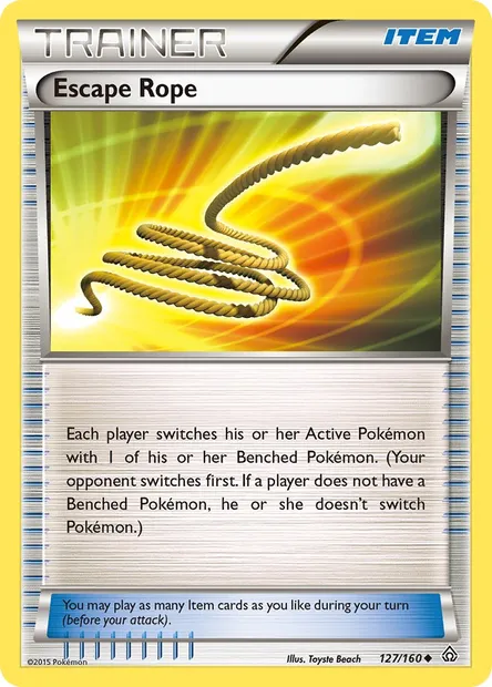 Escape Rope, Pokémon card PRC 127 — Primal Clash set