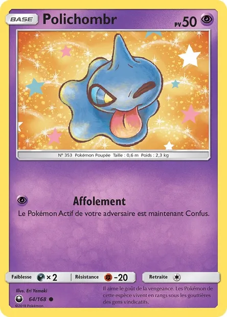 Polichombr, carte Pokémon CES 64 — extension Tempête Céleste