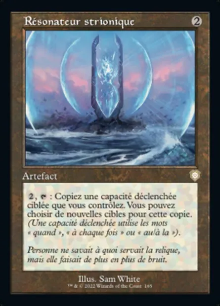 Résonateur strionique, carte Magic BRC 165 — extension The Brothers' War Commander