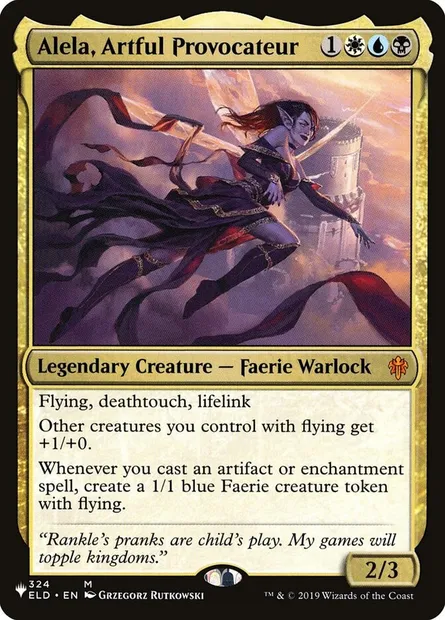 Alela, Artful Provocateur, Magic card PLST ELD-324 — The List set