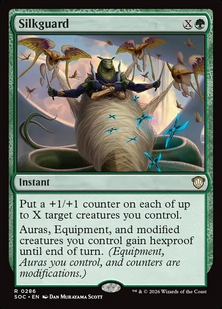 Silkguard, Magic card SOC 286 — Secrets of Strixhaven Commander set