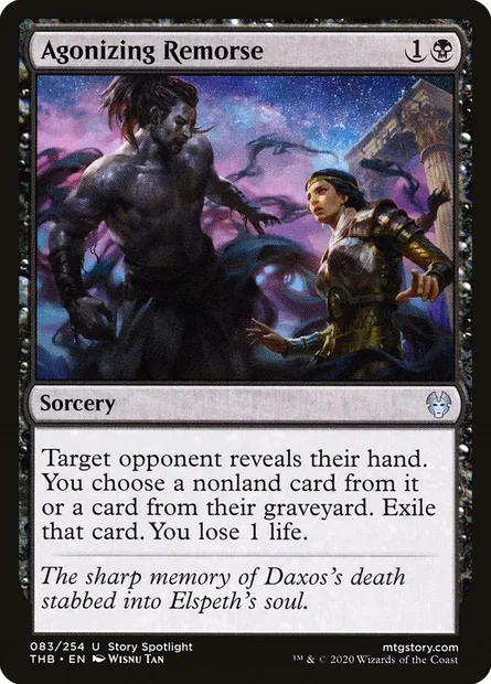 Agonizing Remorse, Magic card THB 83 — Theros Beyond Death set