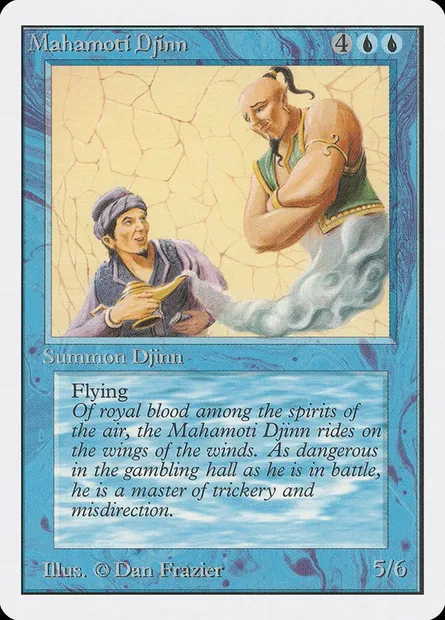 Mahamoti Djinn, Magic card 2ED 65 — Unlimited Edition set
