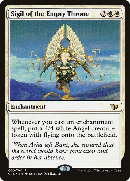 Sigil of the Empty Throne, Magic card C15 80 — Commander 2015 set