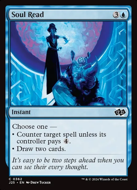 Soul Read, Magic card J25 362 — Foundations Jumpstart set
