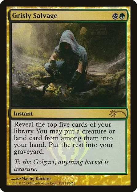 Grisly Salvage, Magic card F13 11 — Friday Night Magic 2013 set