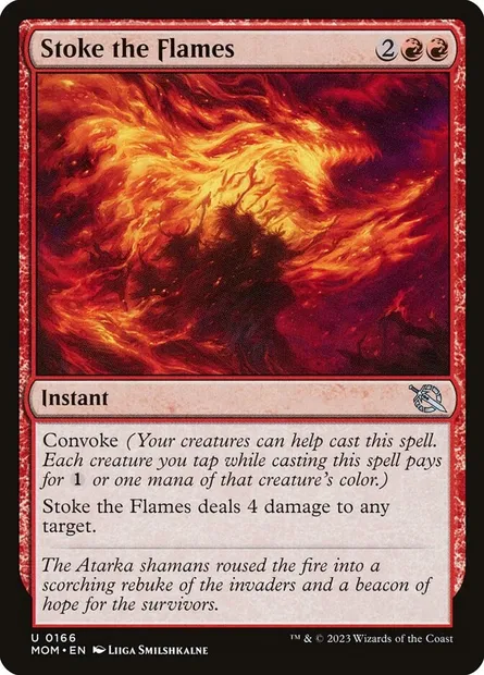 Stoke the Flames, Magic card MOM 166 — March of the Machine set