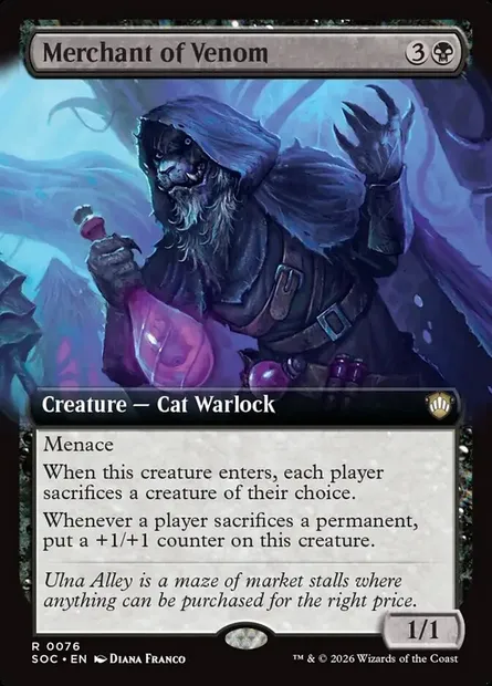 Merchant of Venom, Magic card SOC 76 — Secrets of Strixhaven Commander set