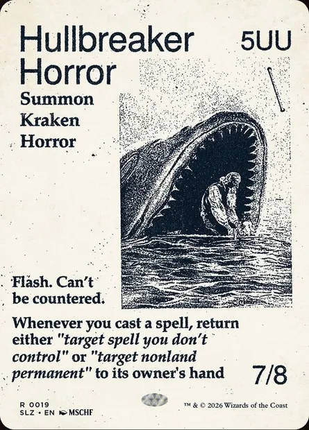 Horreur brisecoque, carte Magic SLZ 19 — extension The Zeta Set