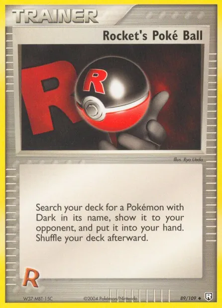 Rocket's Poké Ball, carte Pokémon TRR 89 — extension Team Rocket Returns