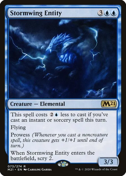Stormwing Entity, Magic card M21 73 — Core Set 2021 set