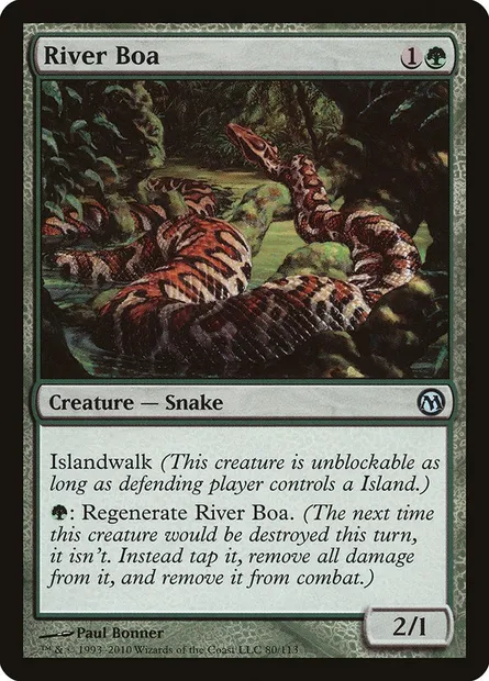 River Boa, Magic card DPA 80 — Duels of the Planeswalkers set