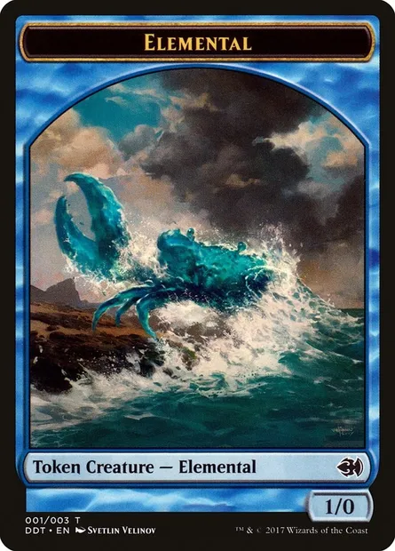 Elemental, carte Magic TDDT 1 — extension Duel Decks: Merfolk vs. Goblins Tokens