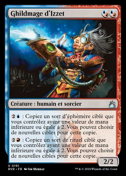Ghildmage d'Izzet, carte Magic RVR 191 — extension Ravnica Remastered