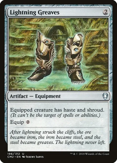 Lightning Greaves, Magic card CM2 196 — Commander Anthology Volume II set