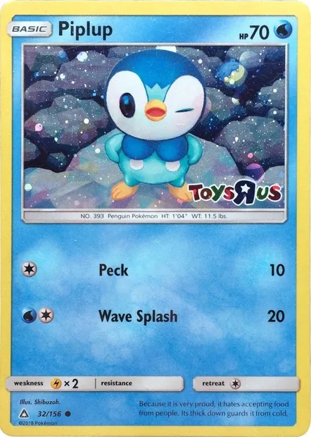Tiplouf, carte Pokémon RET 032-2 — extension Retail Exclusive Promos
