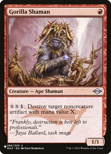 Shamane gorille, carte Magic PLST MH2-280 — extension The List
