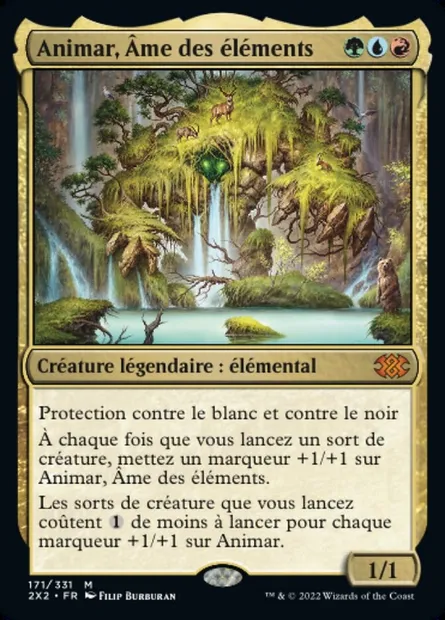 Animar, Âme des éléments, carte Magic 2X2 171 — extension Double Masters 2022