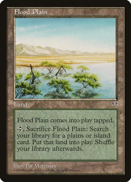 Flood Plain, Magic card MIR 326 — Mirage set