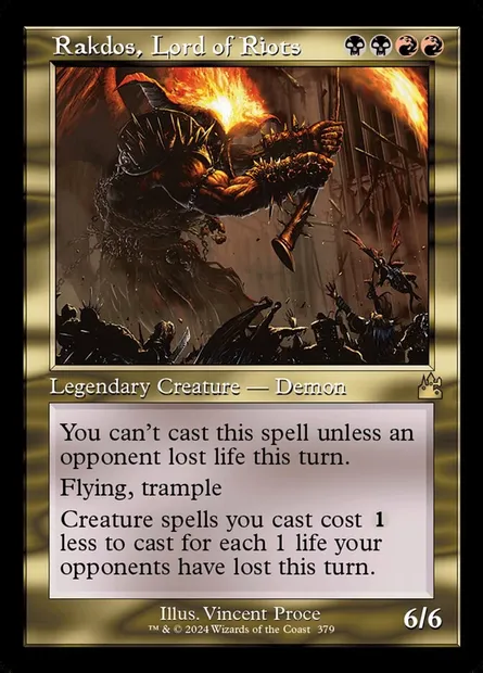 Rakdos, Lord of Riots, Magic card RVR 379 — Ravnica Remastered set