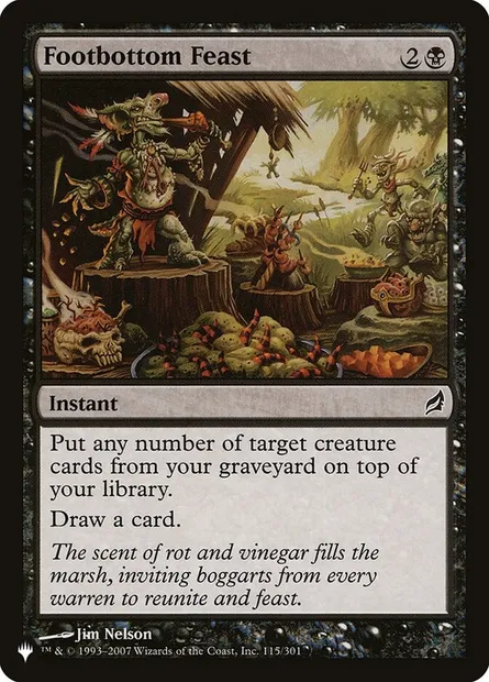 Footbottom Feast, Magic card PLST LRW-115 — The List set