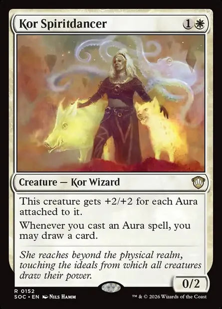 Kor Spiritdancer, Magic card SOC 152 — Secrets of Strixhaven Commander set