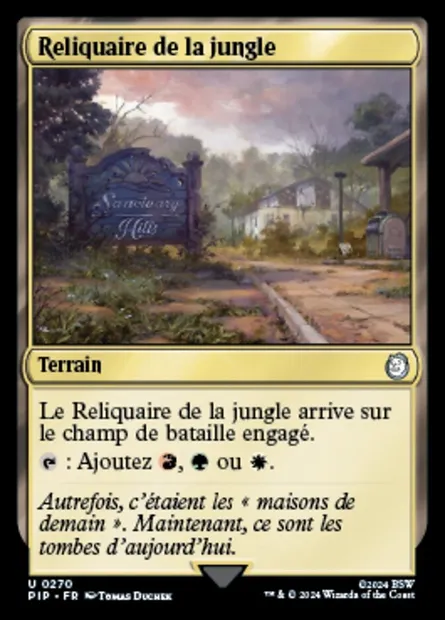 Reliquaire de la jungle, carte Magic PIP 270 — extension Fallout
