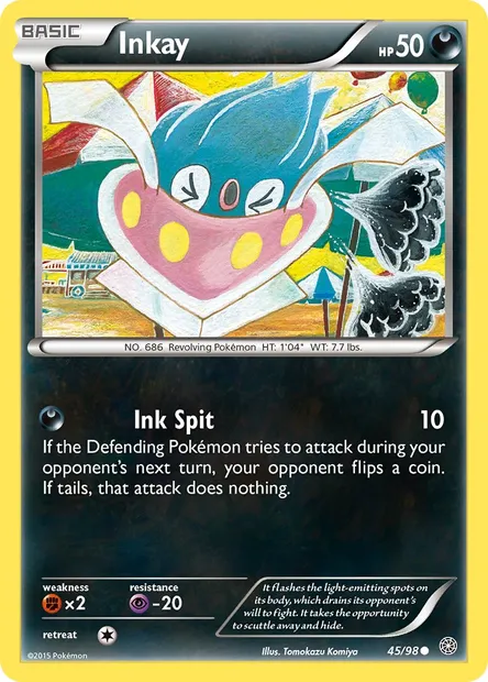 Inkay, Pokémon card AOR 45 — Ancient Origins set