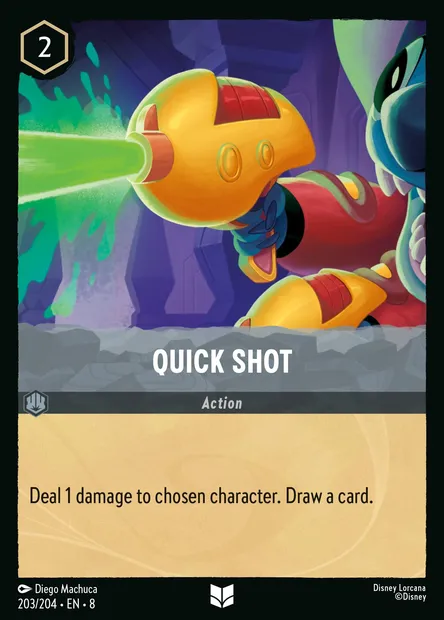 Quick Shot, Disney Lorcana card CH8-203 — The Reign of Jafar set