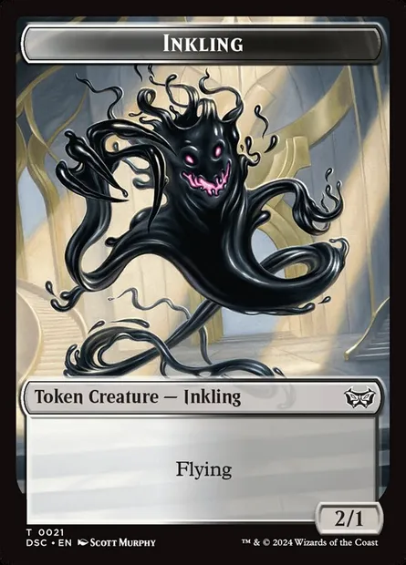 Inkling, carte Magic TDSC 21 — extension Duskmourn Commander Tokens