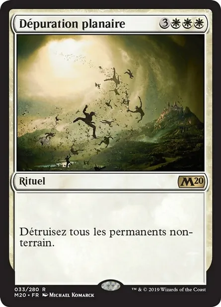 Dépuration planaire, carte Magic M20 33 — extension Core Set 2020